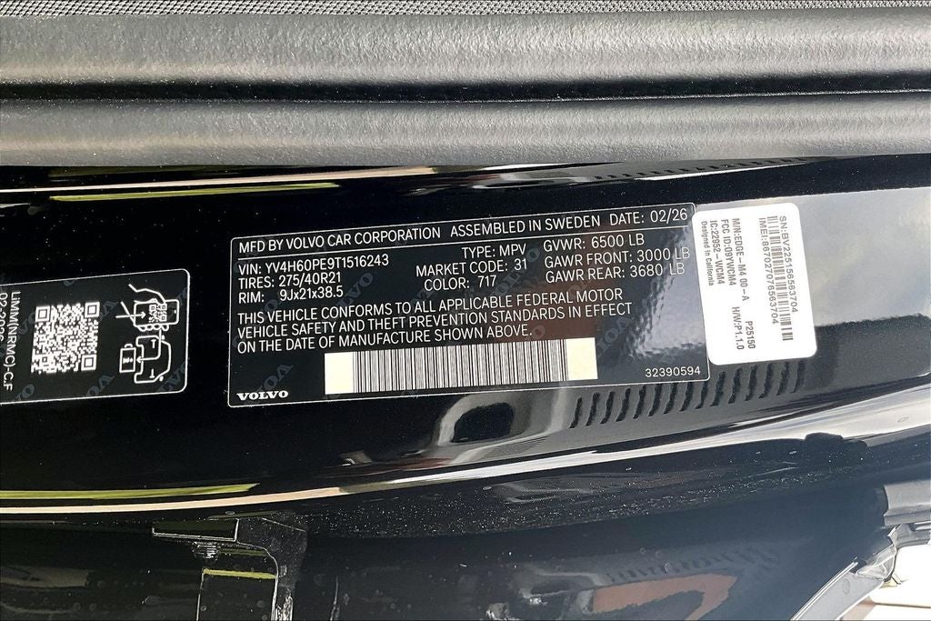 2026 Volvo XC90 Plug-In Hybrid T8 Plus 7 Passenger