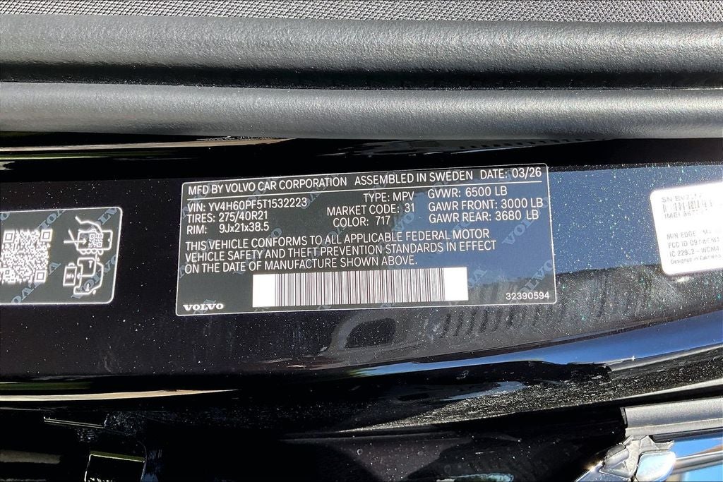 2026 Volvo XC90 Plug-In Hybrid T8 Ultra 7 Passenger