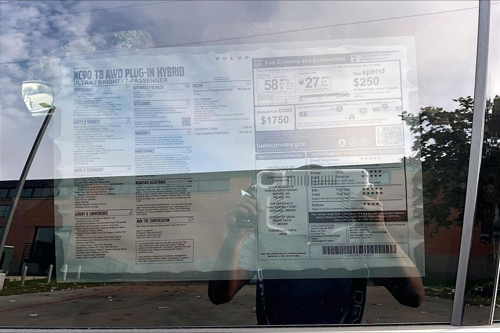 2026 Volvo XC90 Plug-In Hybrid T8 Ultra 7 Passenger