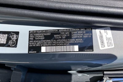 2026 Volvo XC90 Plug-In Hybrid T8 Ultra 7 Passenger