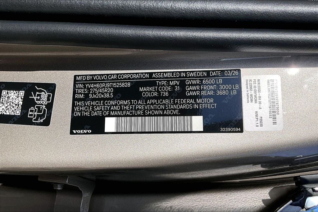 2026 Volvo XC90 Plug-In Hybrid T8 Core