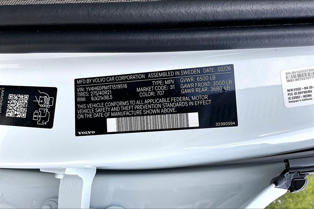 2026 Volvo XC90 Plug-In Hybrid T8 Ultra