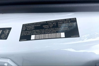 2026 Volvo XC90 Plug-In Hybrid T8 Ultra