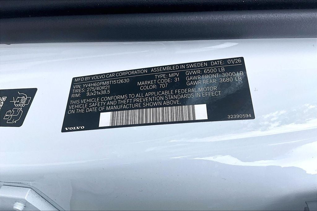 2026 Volvo XC90 Plug-In Hybrid T8 Ultra