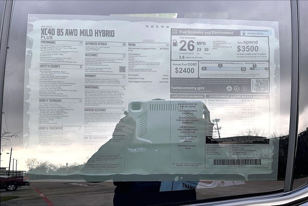 2026 Volvo XC40 B5 Plus