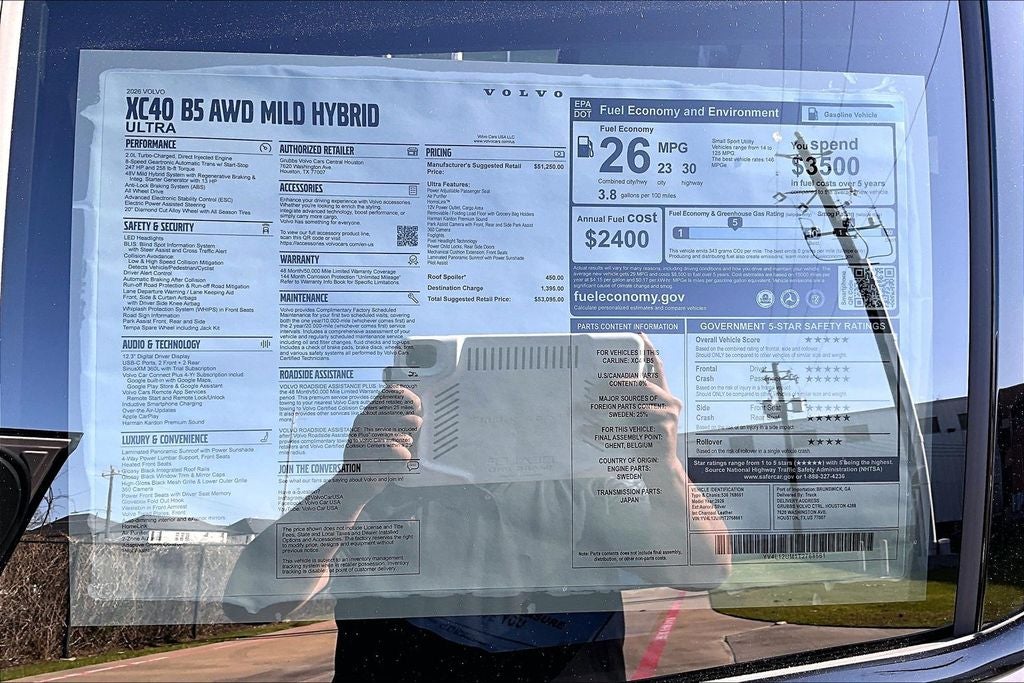 2026 Volvo XC40 B5 Ultra