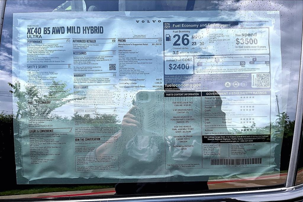 2026 Volvo XC40 B5 Ultra