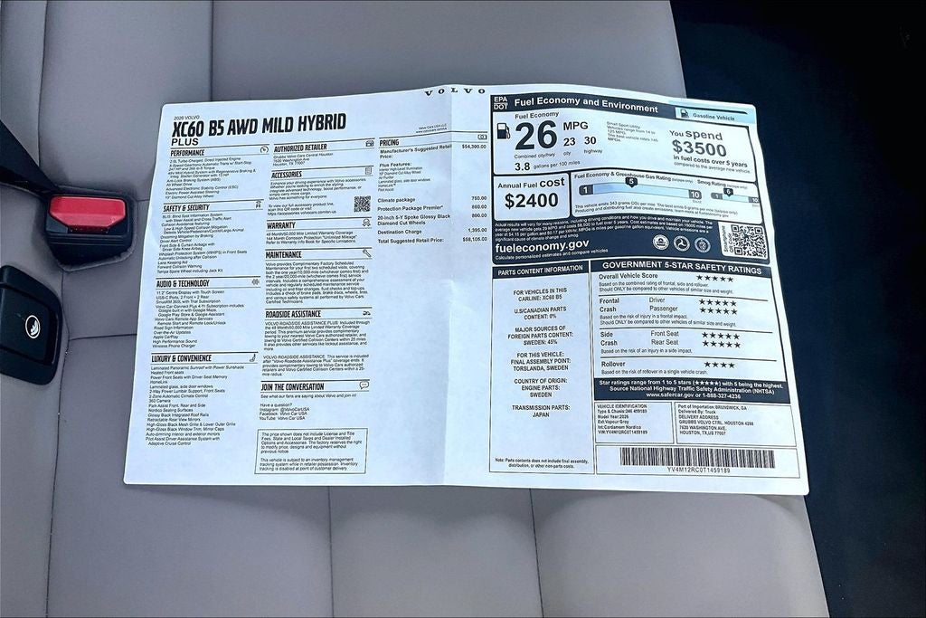 2026 Volvo XC60 B5 Plus