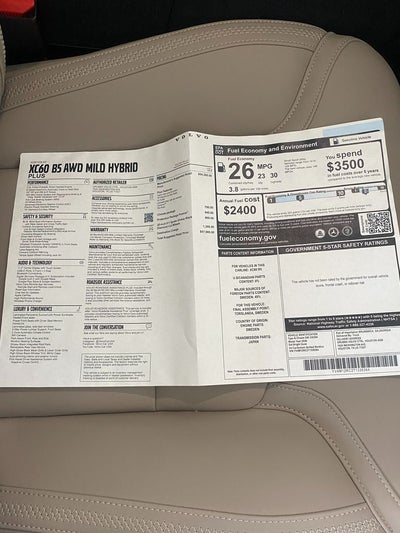 2026 Volvo XC60 B5 Plus