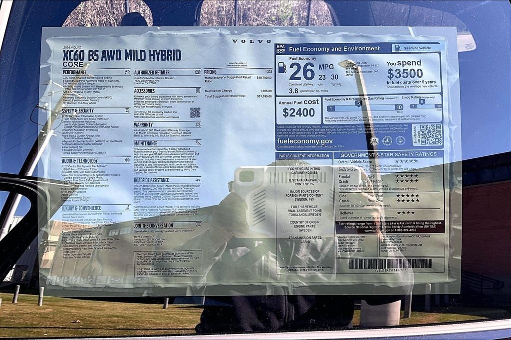 2026 Volvo XC60 B5 Core