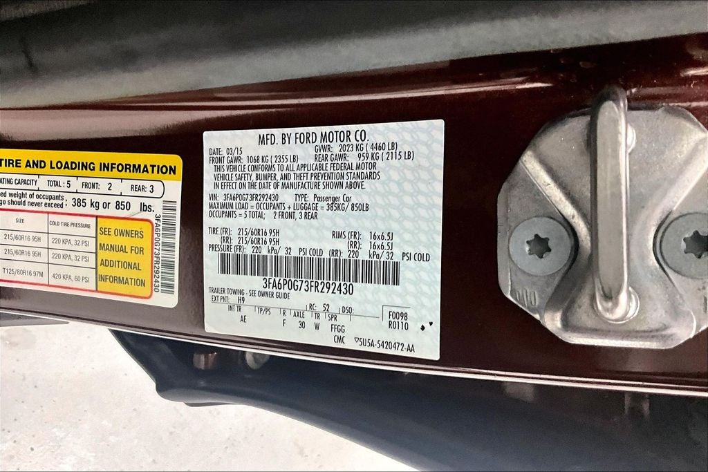2015 Ford Fusion S