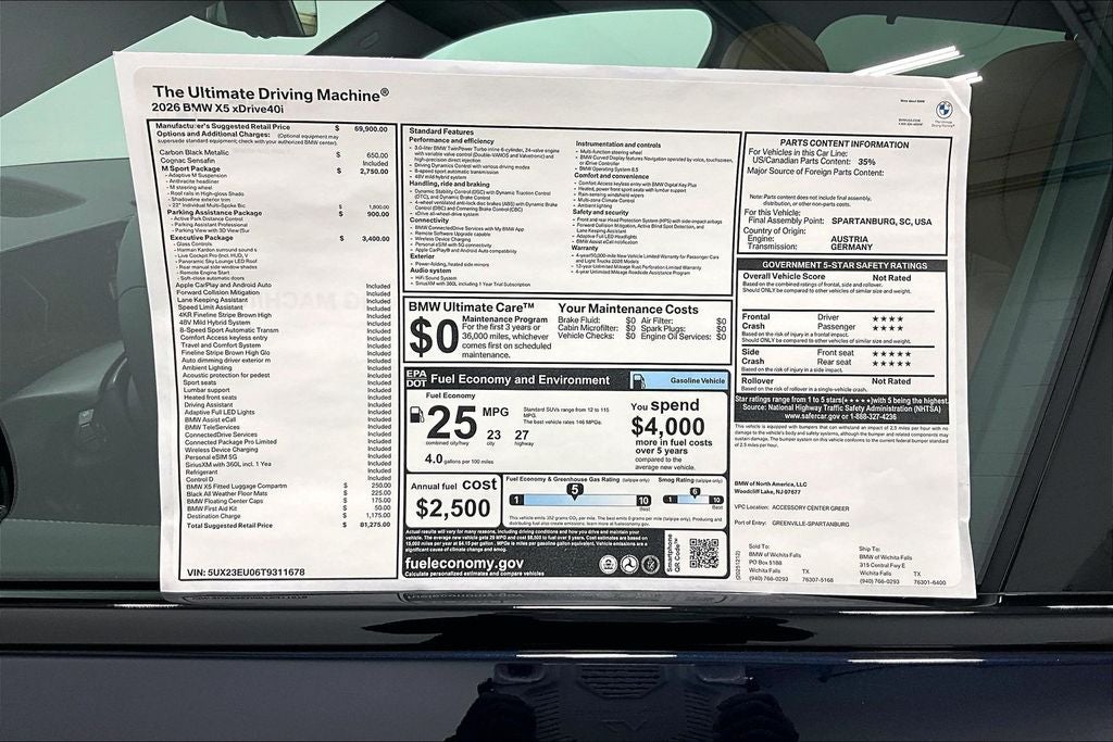 2026 BMW X5 xDrive40i