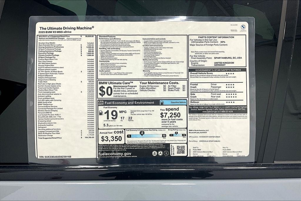 2025 BMW X5 M60i
