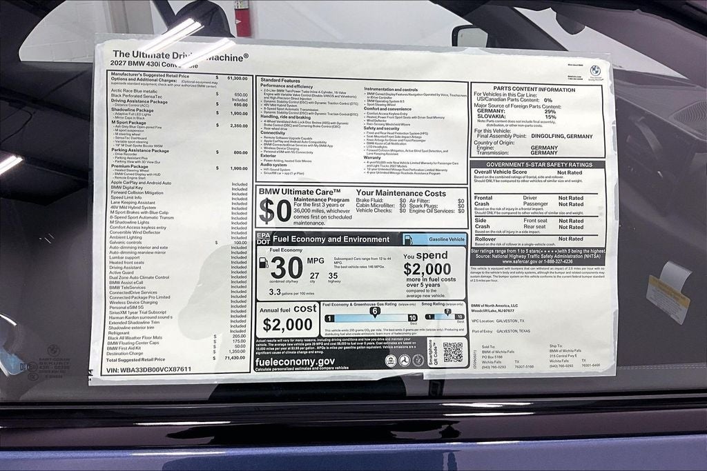 2027 BMW 4 Series 430i
