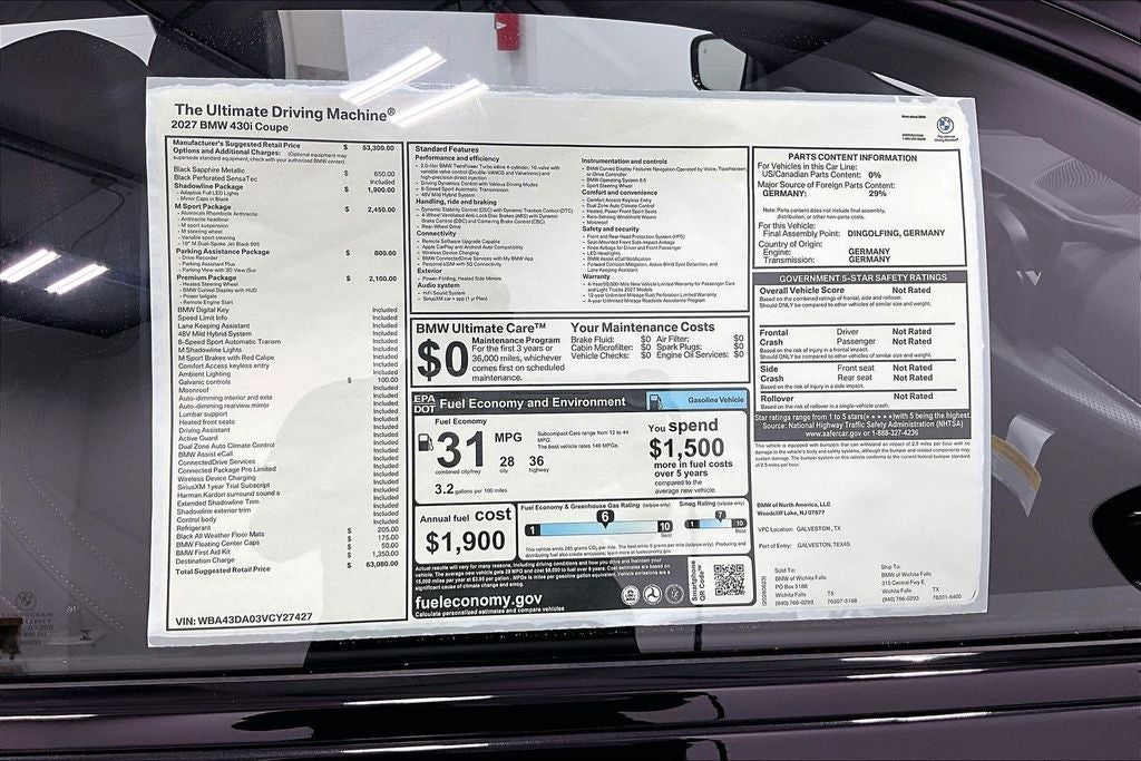 2027 BMW 4 Series 430i
