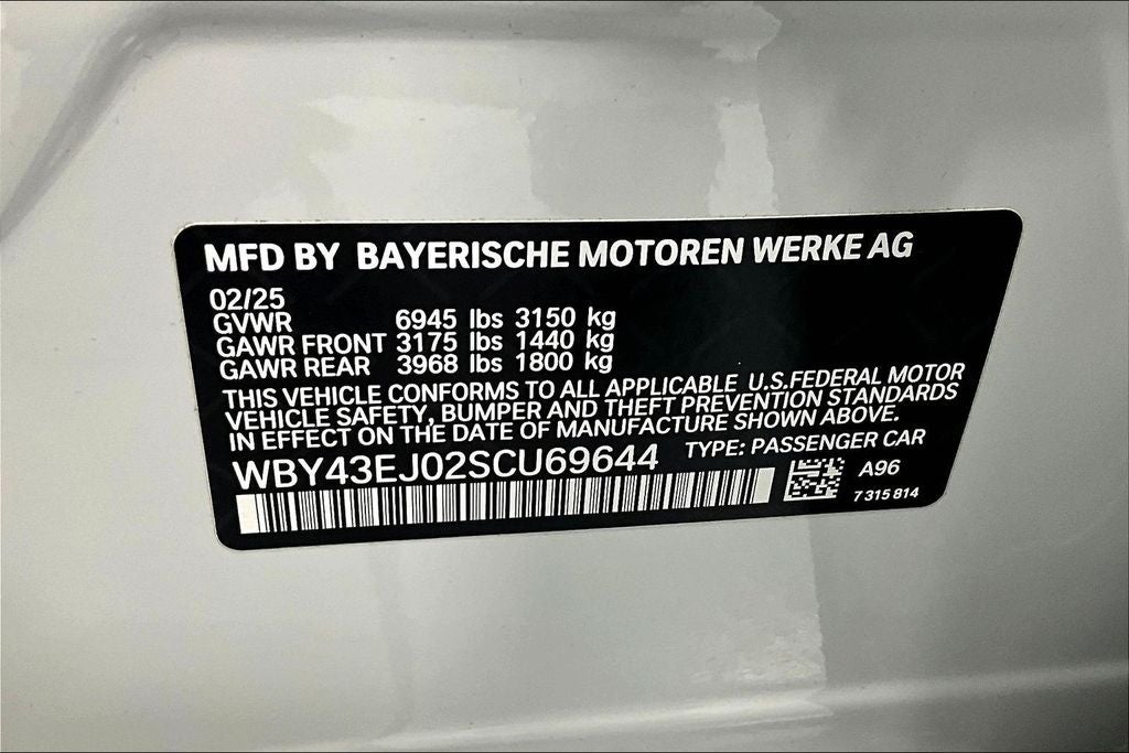 2025 BMW i7 eDrive50