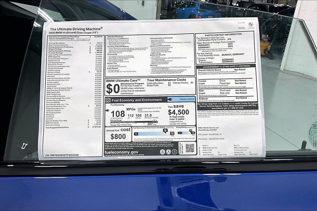 2026 BMW i4 eDrive40