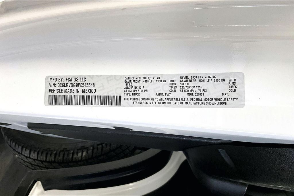2023 RAM ProMaster 2500 High Roof 159 WB