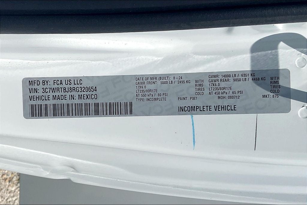 2024 RAM 3500 Tradesman 167.5 WB