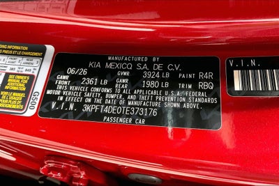 2026 Kia K4 LX
