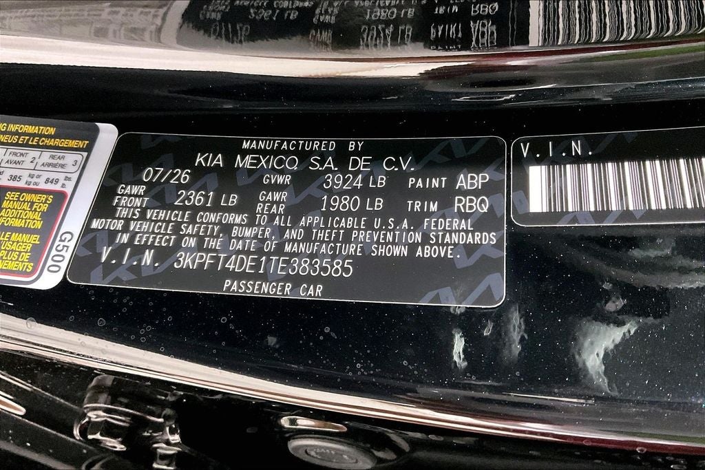 2026 Kia K4 LXS