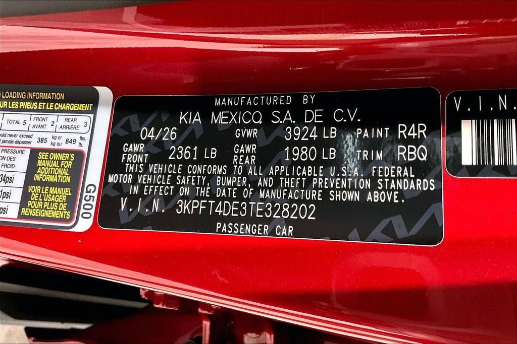 2026 Kia K4 LX