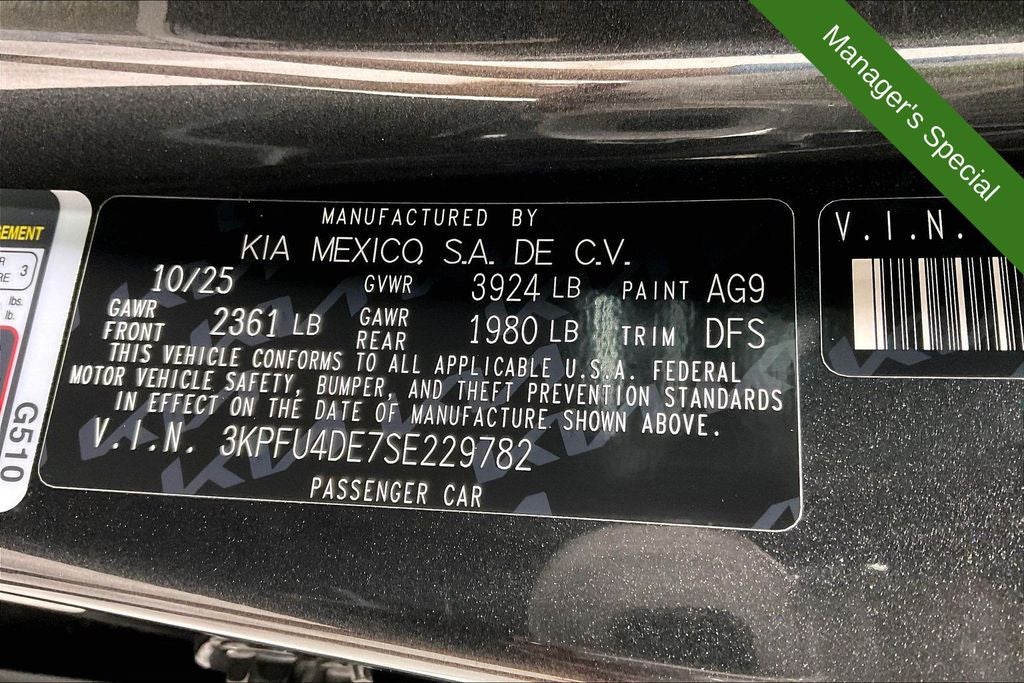 2025 Kia K4 EX