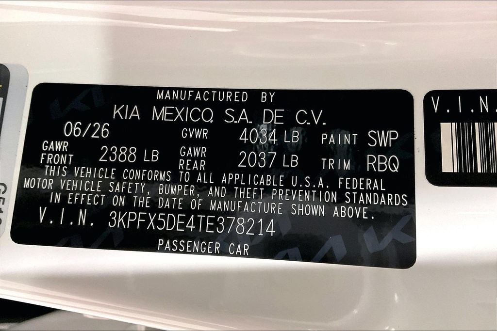 2026 Kia K4 EX