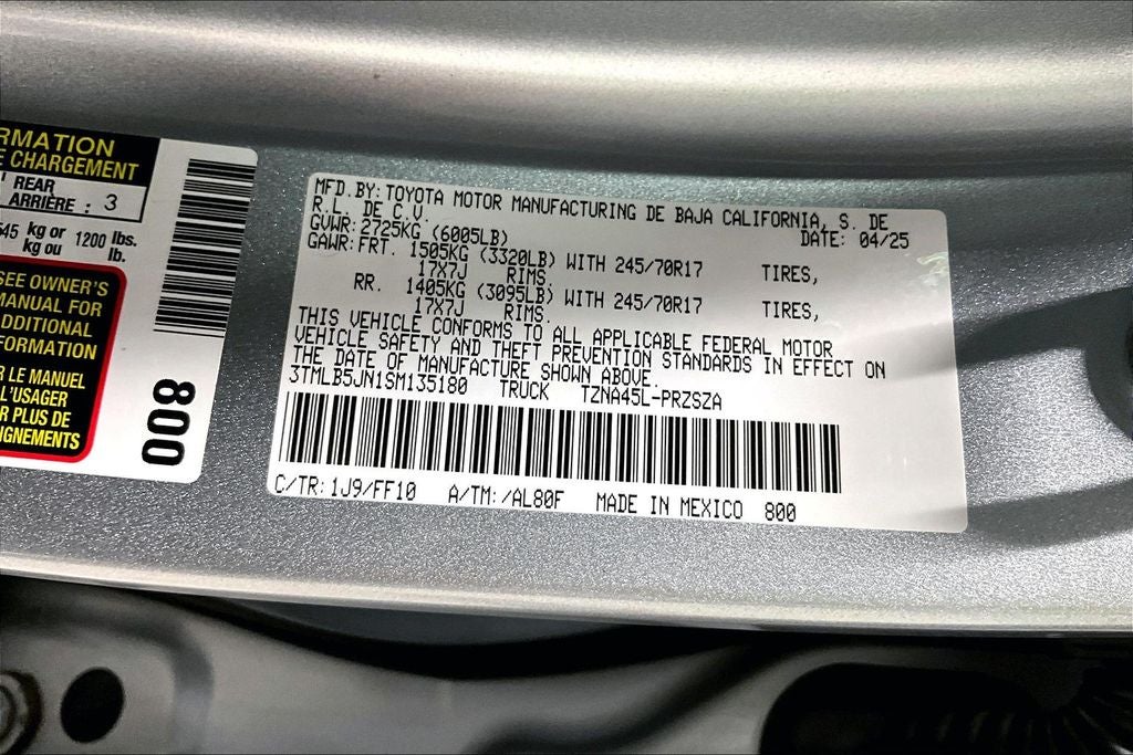 2025 Toyota Tacoma SR5