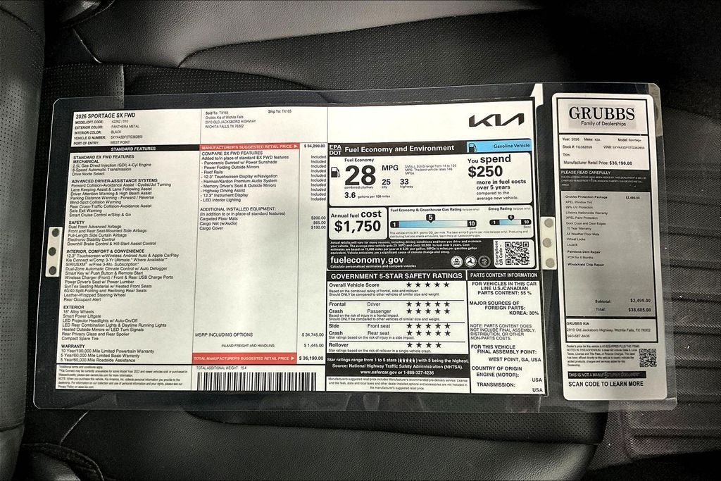 2026 Kia Sportage SX