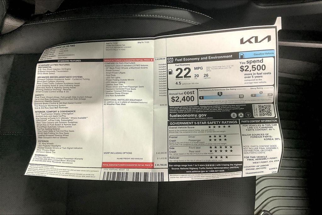 2025 Kia Telluride EX