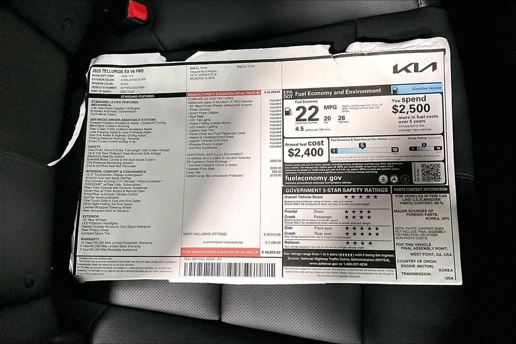 2025 Kia Telluride EX