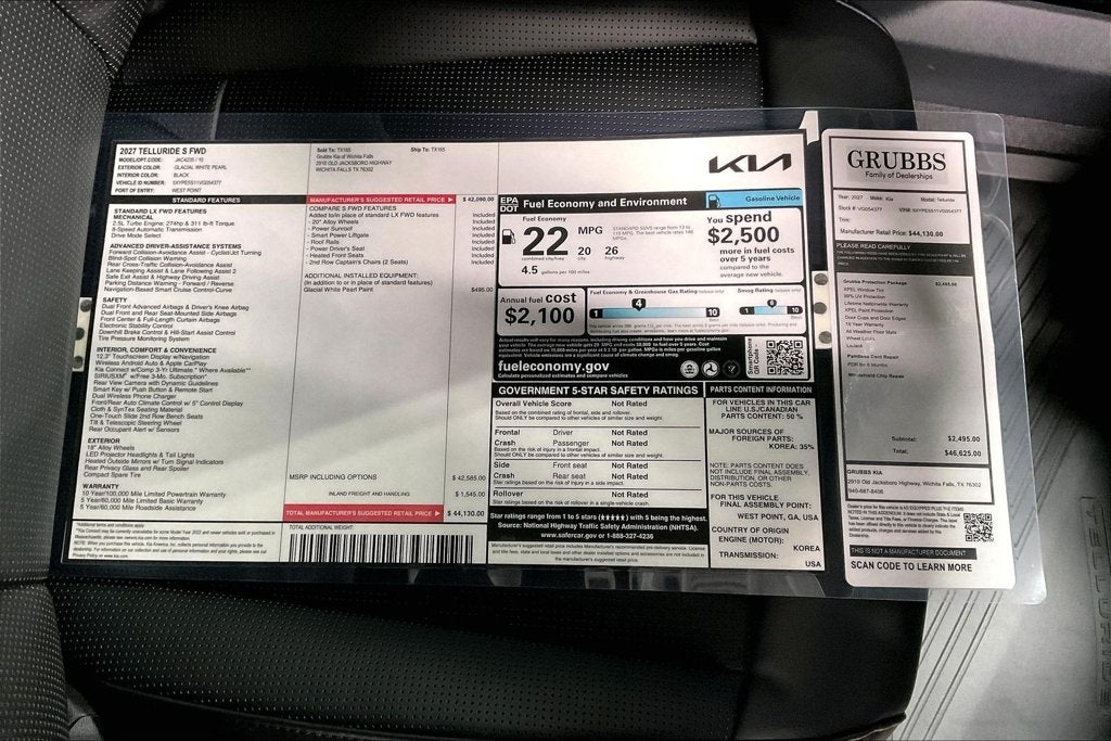 2027 Kia Telluride S