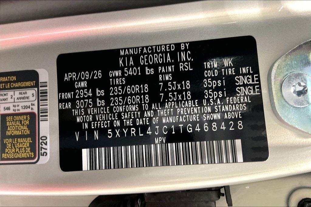 2026 Kia Sorento S