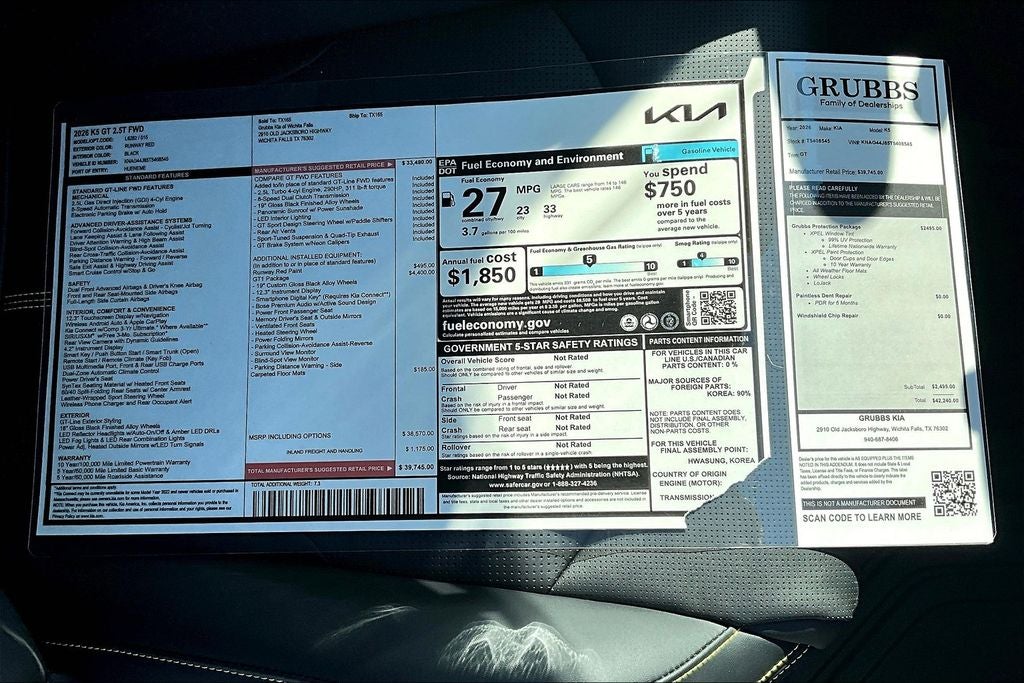 2026 Kia K5 GT