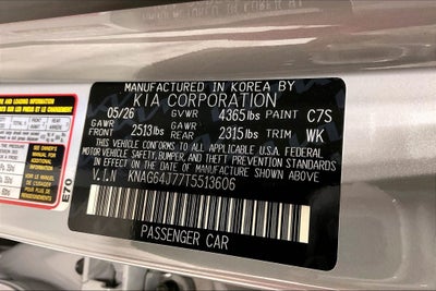2026 Kia K5 GT-Line