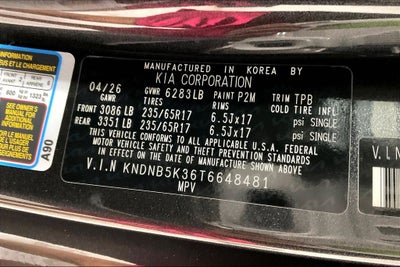 2026 Kia Carnival LXS