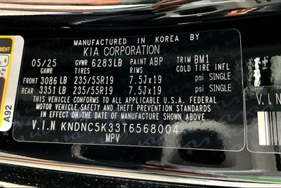 2026 Kia Carnival EX