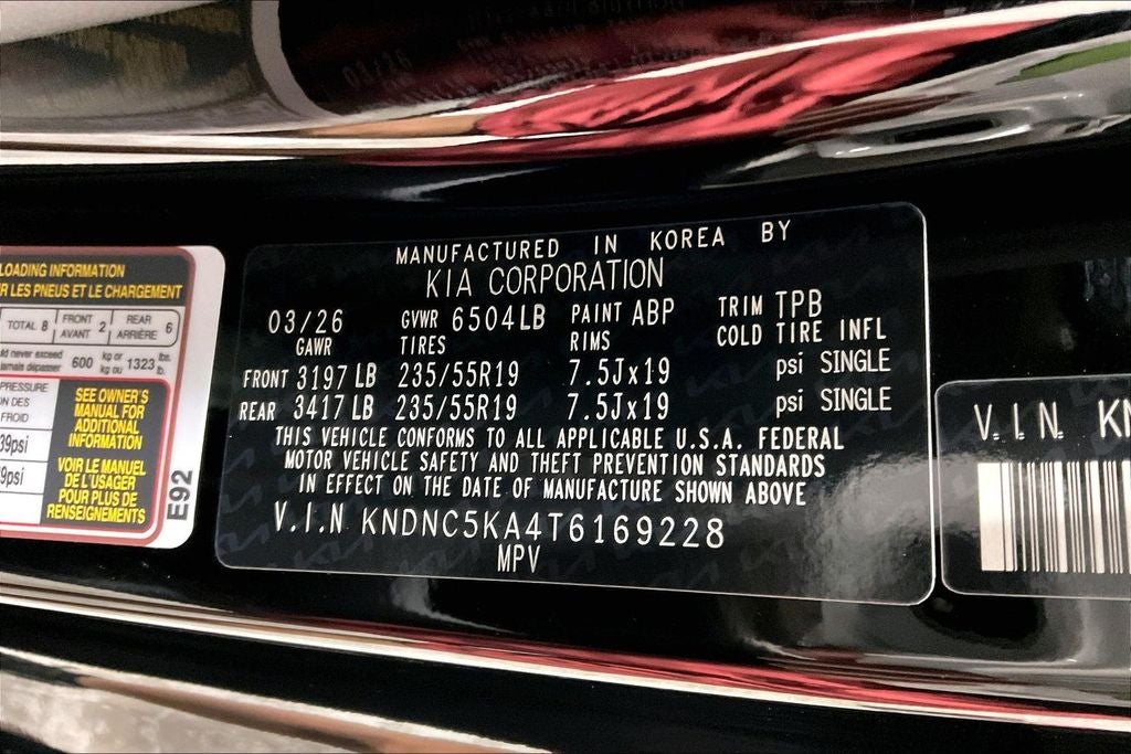 2026 Kia Carnival Hybrid EX