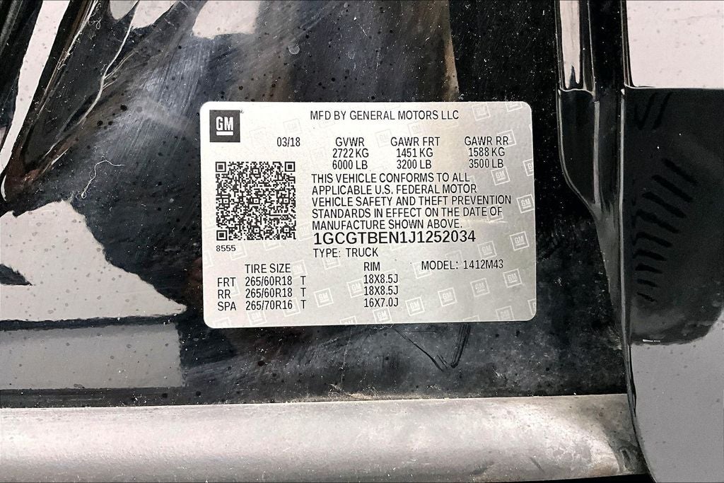 2018 Chevrolet Colorado Work Truck