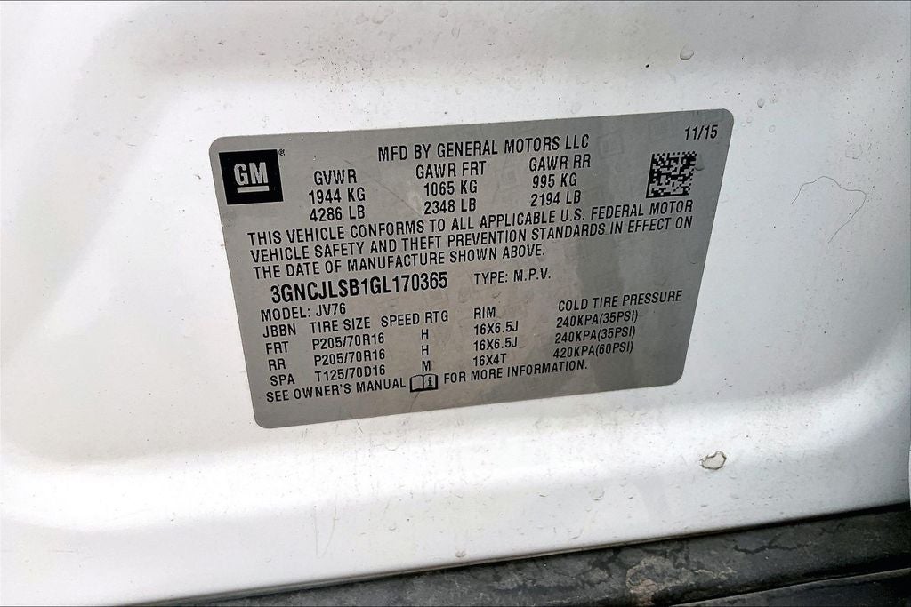 2016 Chevrolet Trax LT