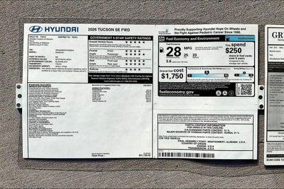 2026 Hyundai Tucson SE FWD