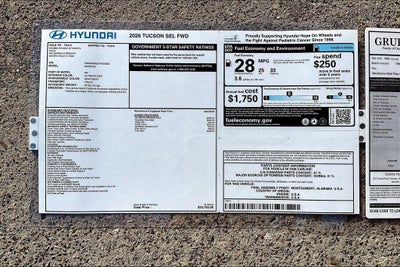 2026 Hyundai Tucson SEL FWD