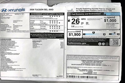 2026 Hyundai Tucson SEL