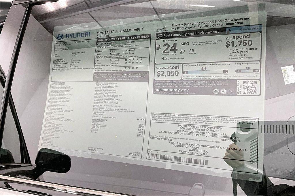 2026 Hyundai Santa Fe Calligraphy FWD