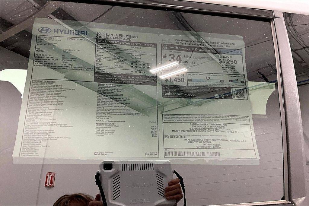 2026 Hyundai Santa Fe Hybrid Calligraphy