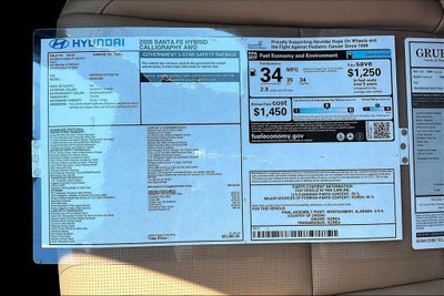 2026 Hyundai Santa Fe Hybrid Calligraphy