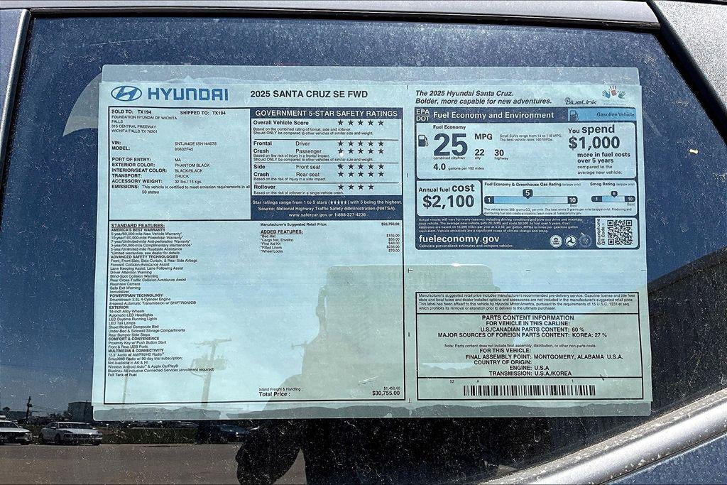 2025 Hyundai Santa Cruz SE FWD