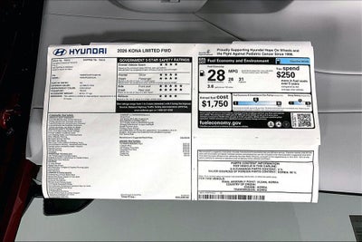 2026 Hyundai Kona Limited FWD