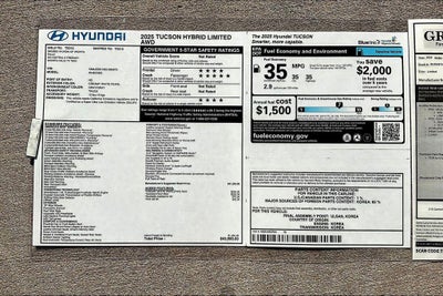 2025 Hyundai Tucson Hybrid Limited